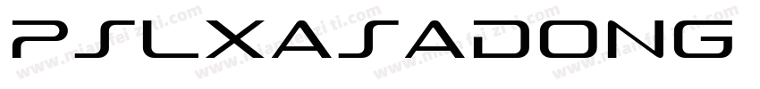 PSLxAsadong Bold字体转换